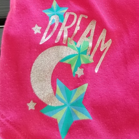 SO Dream Pajama Shorts Girls sz 12 pink w/ Stars - Picture 5 of 9